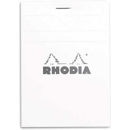Bloc agrafé N°12 8,5x12 cm 80 feuillets petits carreaux 5/5 80 g. - Blanc RHODIA