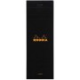Bloc agrafé Shopping N°8 7,4x21 cm 80 feuillets ligné 80 g. - Noir RHODIA