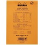 Bloc agrafé N°16 A5 80 feuillets petits carreaux 5/5 80 g. - Orange RHODIA