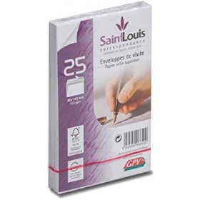 Enveloppes de visite Saint Louis, 90 x 140 mm, blanc GPV Enveloppes de visite Saint Louis, 90 x 140 mm, blanc GPV