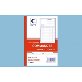 Carnet "Commandes" - A5 - 50 dupli Elve Carnet "Commandes" - A5 - 50 dupli Elve