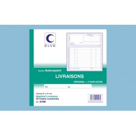 Carnet "Livraisons" - 210 x 210 Elve Carnet "Livraisons" - 210 x 210 Elve