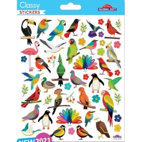 Oiseaux - Stickers Classy - Global Gift Oiseaux - Stickers Classy - Global Gift