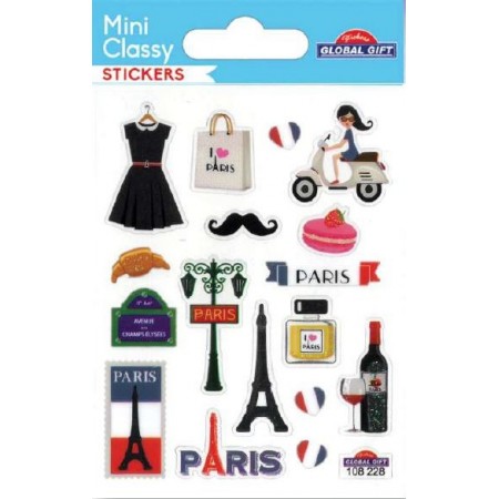 Paris - Stickers Mini Classy - Global Gift
