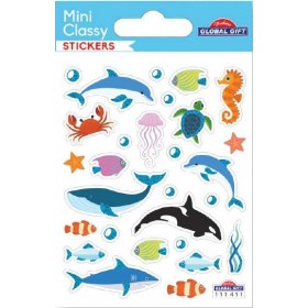 Animaux de la mer - Stickers Mini Classy - Global Gift Animaux de la mer - Stickers Mini Classy - Global Gift