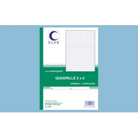 Carnet quadrillé 5x5 - A4 - 50 tripli Elve Carnet quadrillé 5x5 - A4 - 50 tripli Elve
