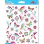 Oiseaux et fleurs origami - Stickers Classy - Global Gift