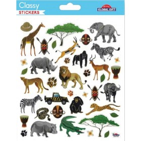 Animaux de la jungle - Stickers Classy Animaux de la jungle - Stickers Classy