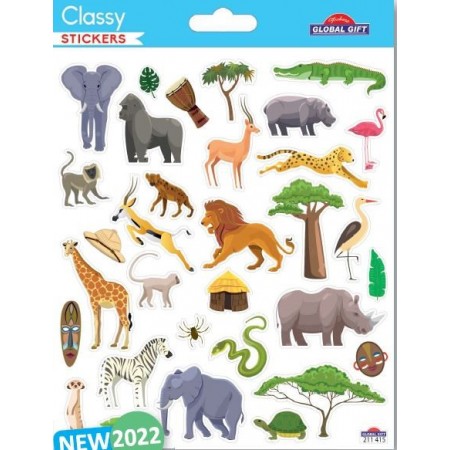 Animaux de la jungle - Stickers Classy - Global Gift