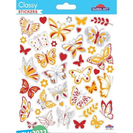 Papillons brillants - Stickers Classy