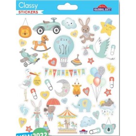Baby shower garçon - Sticker Classy Baby shower garçon - Sticker Classy