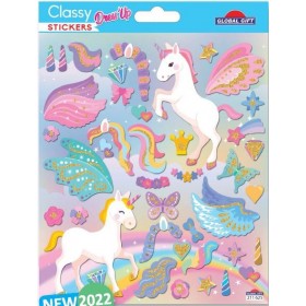 Licornes Dress Up - Stickers Classy Licornes Dress Up - Stickers Classy