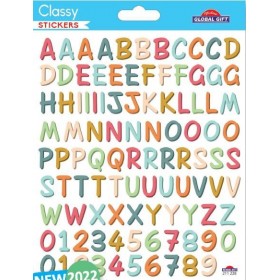 Lettres et chiffres - Stickers Classy Lettres et chiffres - Stickers Classy
