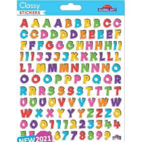 Lettres et chiffres brillants - Stickers Classy Lettres et chiffres brillants - Stickers Classy