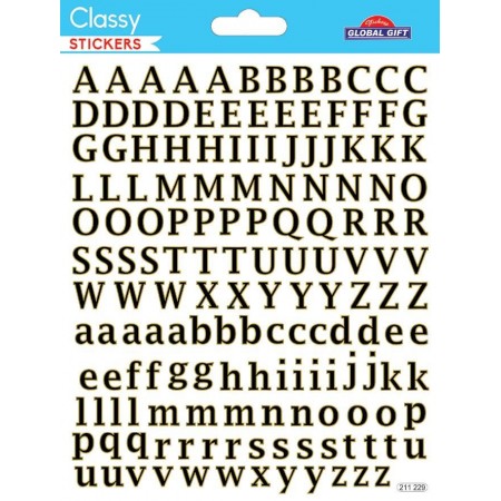Lettres effet miroir - Stickers Classy - Global Gift