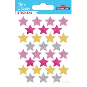 Etoiles paillettes - Stickers Mini Classy - Global Gift®