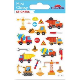 Véhicules de chantier - Stickers Mini Classy Véhicules de chantier - Stickers Mini Classy