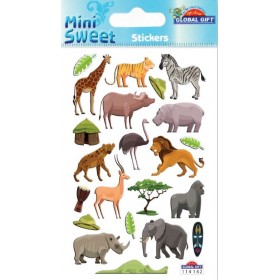 Animaux d'Afrique - Stickers Mini Sweet Animaux d'Afrique - Stickers Mini Sweet