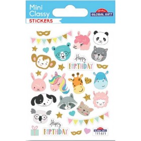 Anniversaire et animaux - Stickers Mini Classy Anniversaire et animaux - Stickers Mini Classy