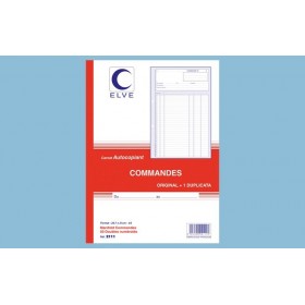 Carnet "Commandes" - A4 - 50 dupli Elve Carnet "Commandes" - A4 - 50 dupli Elve