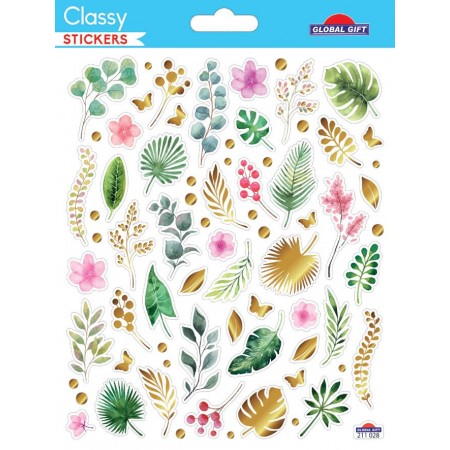 Plantes tropicales - Stickers Classy - Global Gift
