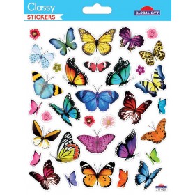 Papillons paillettes - Stickers Classy - Global Gift® Papillons paillettes - Stickers Classy - Global Gift®