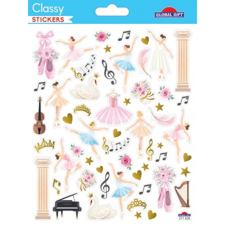 Danseuses ballerine - Stickers Classy - Global Gift