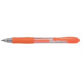 Stylo roller à encre gel G2  0.7 mm, Orange Néon PILOT Stylo roller à encre gel G2  0.7 mm, Orange Néon PILOT