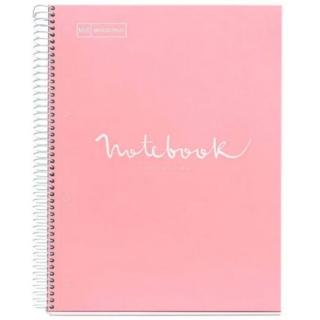 Notebook 1 Emotions A4 90g - 5x5 - Rose Miquelrius