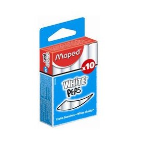 Maped Craie pour tableau WHITE'PEPS, rond, blanc Maped Craie pour tableau WHITE'PEPS, rond, blanc