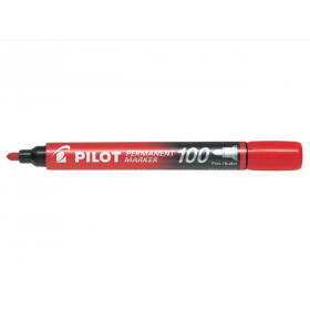 Marqueur permanent Marker 100 - Pointe conique rouge - Pilot® Marqueur permanent Marker 100 - Pointe conique rouge - Pilot®
