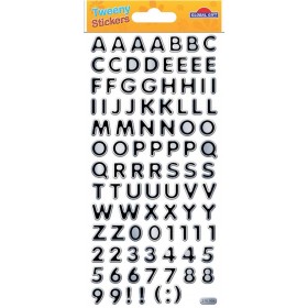 Chiffres et lettres en relief - Stickers Tweeny Chiffres et lettres en relief - Stickers Tweeny