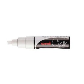 CHALK Marker craie - pointe large 8 mm - Blanc - UNI CHALK Marker craie - pointe large 8 mm - Blanc - UNI