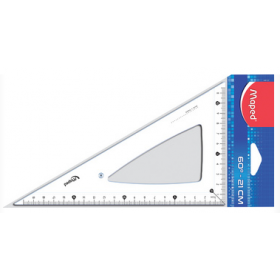 Maped Equerre Cristal 60 degrés, gand côté: 210 mm Maped Equerre Cristal 60 degrés, gand côté: 210 mm