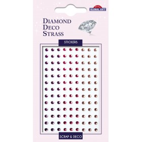 Strass 2 mm dégradés de rose Strass 2 mm dégradés de rose