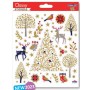 Noël - Animaux de la forêt et arbre  - Stickers Classy - Global Gift®