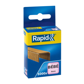 Agrafes Rapid bébé cuivrée. Boîte de 5000 Agrafes Rapid bébé cuivrée. Boîte de 5000