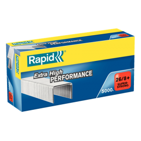 Agrafes Rapid SuperStrong 26/8+. Boîte de 5000 Agrafes Rapid SuperStrong 26/8+. Boîte de 5000