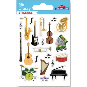 Instruments de musique - Stickers Mini Classy - Global Gift Instruments de musique - Stickers Mini Classy - Global Gift