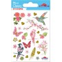Oiseaux et fleurs - Stickers Mini Classy - Global gift