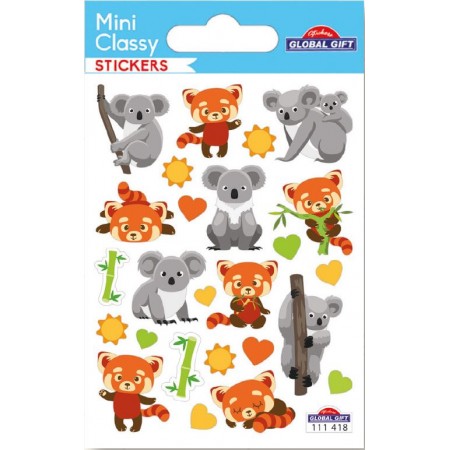 Koala et panda roux - Stickers - Mini Classy - Global Gift