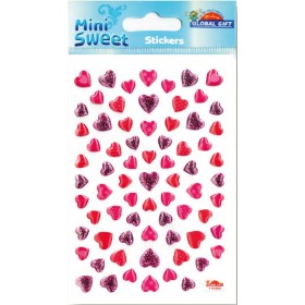 Coeurs paillettes - Stickers Mini Sweet - Global Gift®