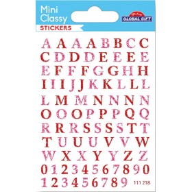 Chiffres et lettres rose à paillettes - Stickers Mini Classy Chiffres et lettres rose à paillettes - Stickers Mini Classy