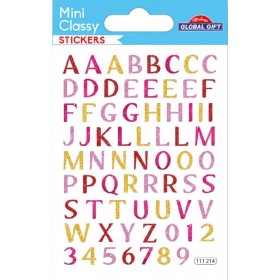 Chiffres et lettres paillettes - Stickers Mini Classy Chiffres et lettres paillettes - Stickers Mini Classy
