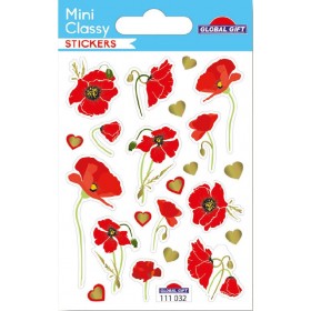 Fleur Coquelicot - Stickers Mini Classy - Global Gift®