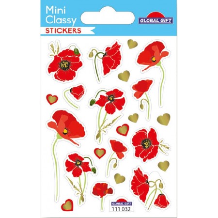 Fleur Coquelicot - Stickers Mini Classy - Global Gift®