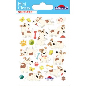 Chiens - Stickers Mini Classy - Global Gift® Chiens - Stickers Mini Classy - Global Gift®
