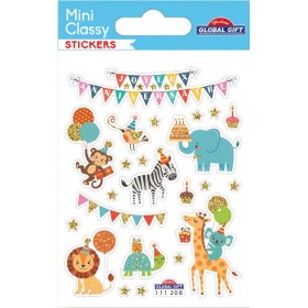 Anniversaire et animaux - Stickers Mini Classy Anniversaire et animaux - Stickers Mini Classy