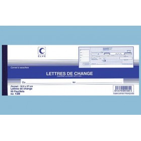 Carnet à souche "Lettres de change" Elve® Carnet à souche "Lettres de change" Elve®