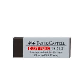 FABER-CASTELL Gomme en plastique DUST-FREE, noir FABER-CASTELL Gomme en plastique DUST-FREE, noir